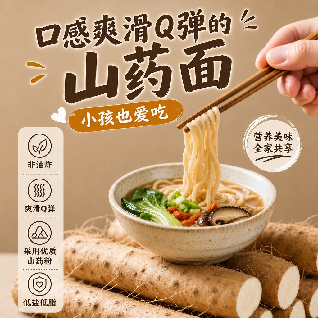 超Q爽口淮山面非油炸独立装