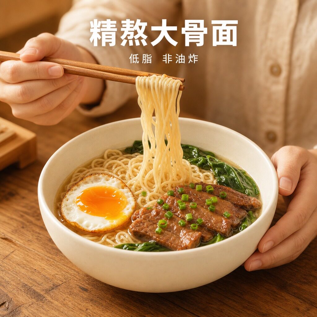 超Q商用非油炸大碗面整箱1.6kg
