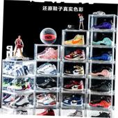 plastic Shoe basketball transparent shoes box storage boxes