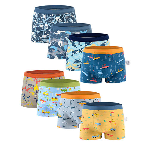 Children's Underwear Men's Four-corner Milk Silk Children's