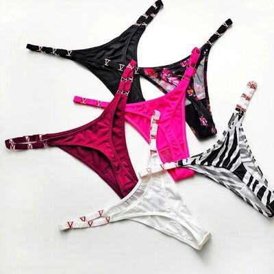 Seamless Sexy Thong Women Underwear Briefs Panties Zebra Flo