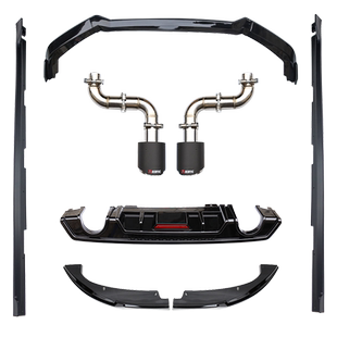适用于十代思域改装前铲前唇侧裙排气管后扰流尾喉小包围外观配件