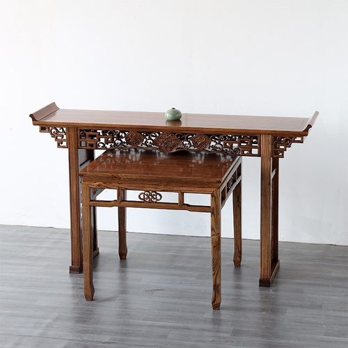 中式仿古条案实木供桌佛台神台家用佛桌供台客厅条几玄关桌长条桌