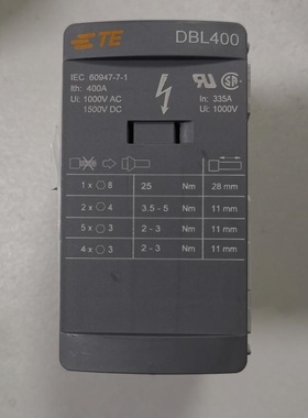 TE泰科接线端子 DBL400 400A 10182512