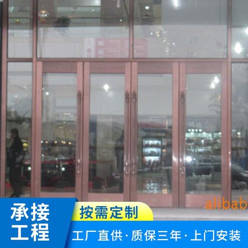 广州批发供应电机平开感应自动门可刷脸指纹刷卡密码玻璃平开门