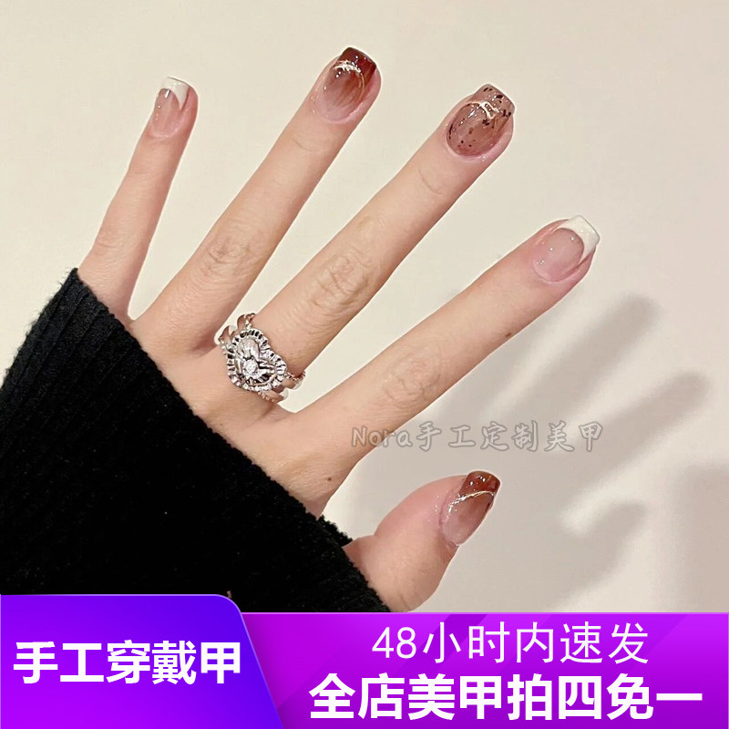 5年美甲师纯手工穿戴美甲