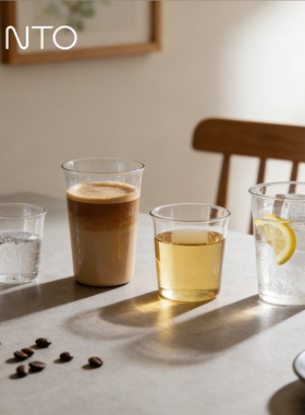 日本Kinto Cast咖啡杯玻璃杯耐热透明水杯网红同款冷萃冰拿铁酒杯