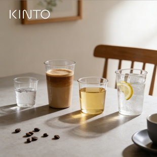 日本Kinto Cast咖啡杯玻璃杯耐热透明水杯网红同款冷萃冰拿铁酒杯