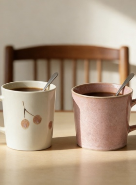 【合集】日本爱陶aito杯子马克杯陶瓷设计感小众咖啡杯日式美浓烧