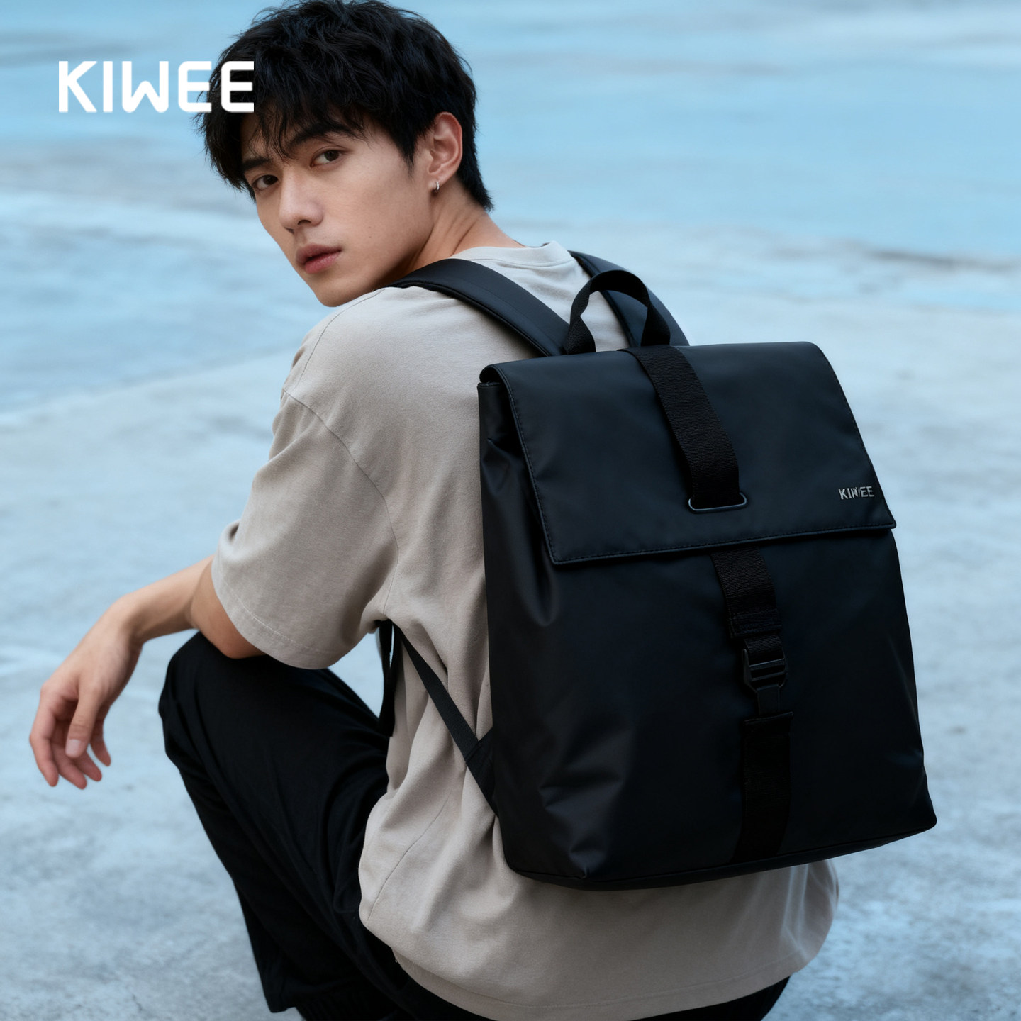 Kiwee未行百搭通勤电脑背包男轻便双肩包女可放16寸笔记本大书包,箱包皮具/热销女包/男包,双肩背包,淘宝优惠券,粉丝福利购,淘宝优惠卷