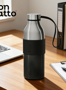 contatto便携水杯2025年新款男士高端保温杯办公室喝水杯子送男友