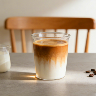 日本Kinto Cast超薄耐热咖啡dirty玻璃杯家用冷萃拿铁透明杯子