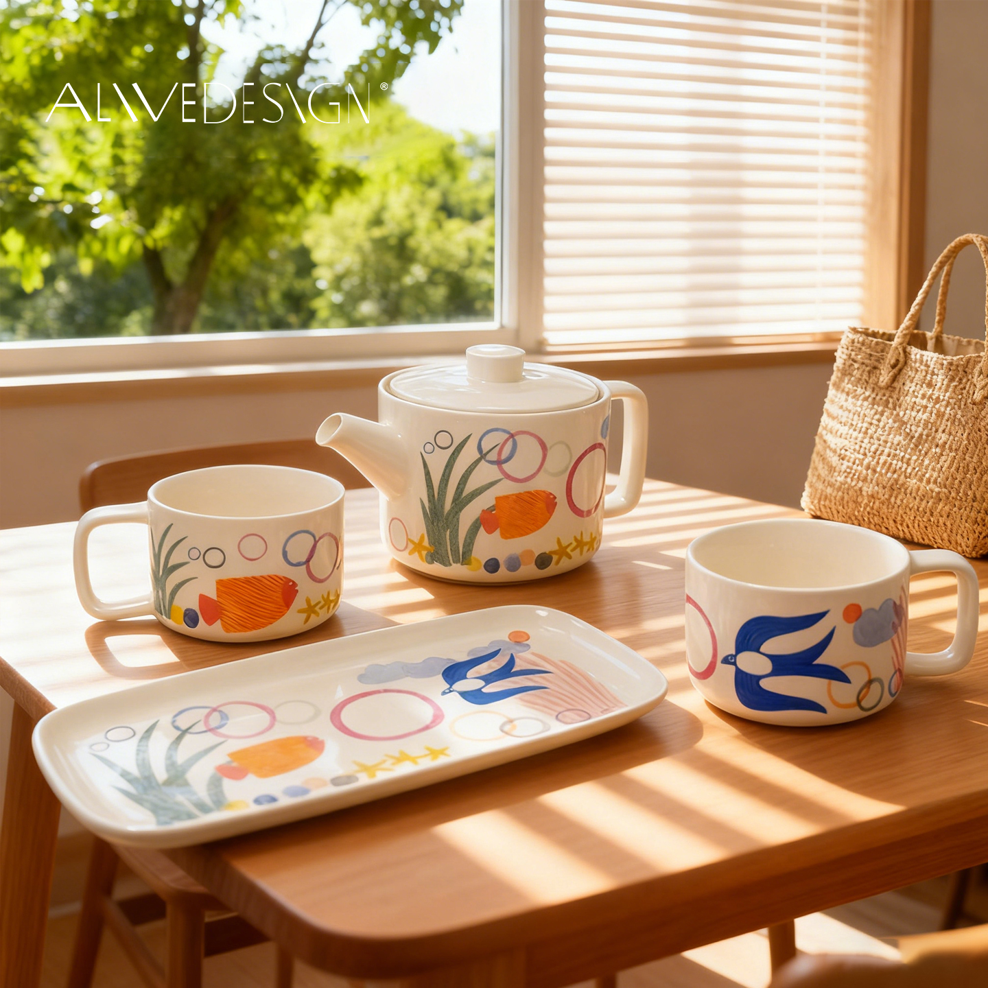 芬兰插画师设计，瓷质细腻经久耐用