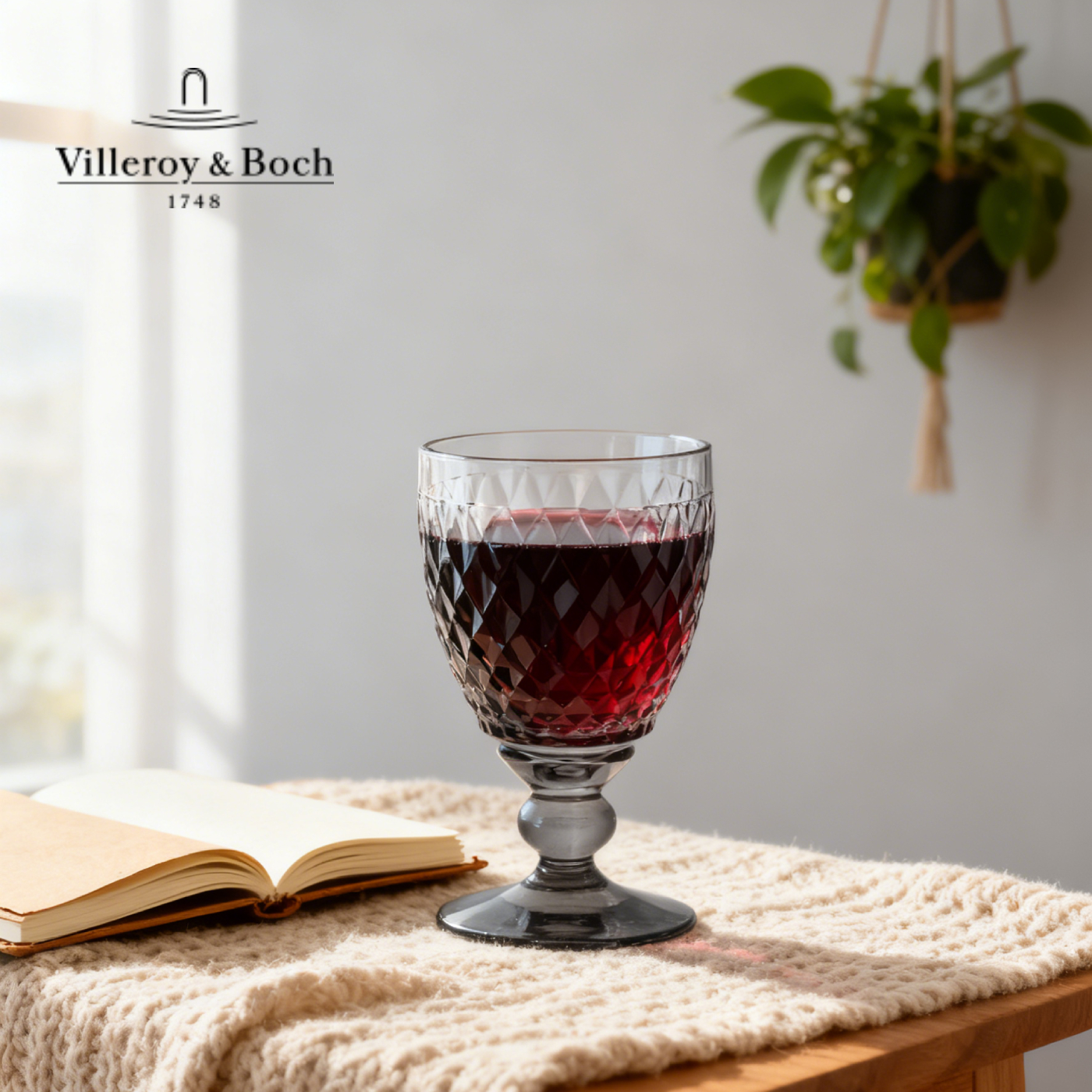 进口波士顿红酒杯轻奢高级感水晶杯家用送礼