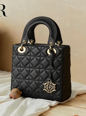 新年礼物女2026手提包新款包包戴妃包水桶包时尚单肩斜挎包真皮