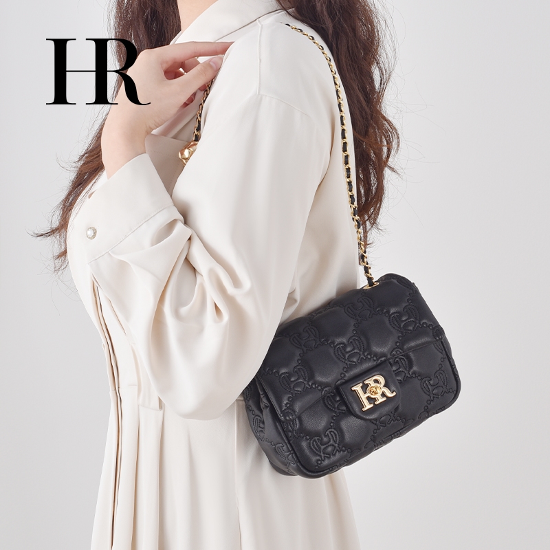 HR赫莲娜斜挎包女印花时尚女包