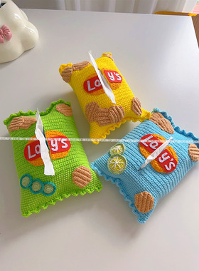 阳阳编织屋diy手工编织薯片纸巾盒摆件材料包成品毛线钩针礼物