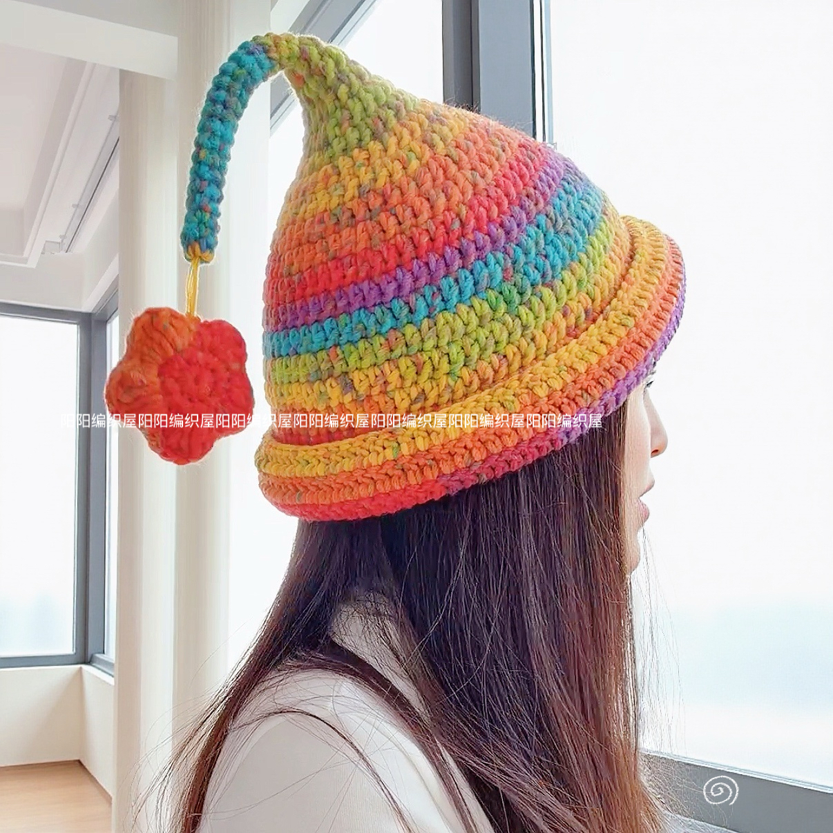 毛线DIY手工钩织精灵帽材料包