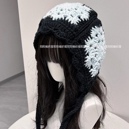 diy手工编织雪花帽子材料包钩针克拉法拉帽闺蜜手作礼物打发时间