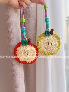 阳阳编织屋diy手工编织苹果耳机包材料包成品包挂钩针毛线礼物