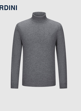 LARDINI意大利进口高领羊绒衫冬季保暖微弹套头商务休闲针织毛衣
