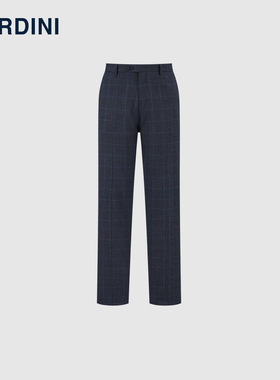 LARDINI意大利进口早春新LORO PIANA格纹羊毛混纺商务通勤西裤