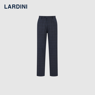 LARDINI意大利进口早春新LORO PIANA格纹羊毛混纺商务通勤西裤