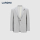 LARDINI意大利进口早春新羊毛亚麻混纺肌理纹商务休闲通勤西服