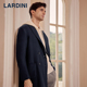 LARDINI进口山羊绒双面穿大衣男双排扣中长款 商务休闲保暖外套