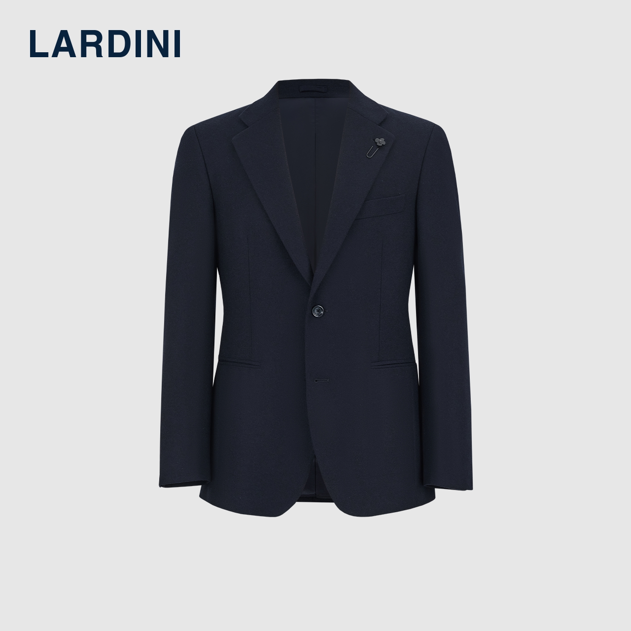 LARDINI意大利进口羊绒羊毛秋冬厚款商务轻奢单排扣西服单西上衣