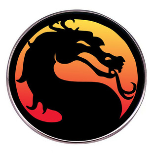 真人快打神龙胸针经典卡通游戏别针金属合金徽章配饰