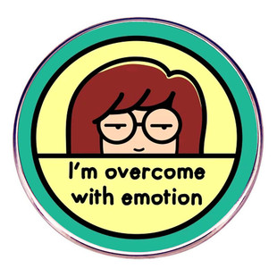 拽妹黛薇儿胸针我已经克制了很多情绪别针胸章金属合金徽章配饰