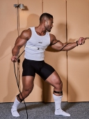 OUTOF 背心紧身纯棉螺纹户外打底 织带捆绑锁扣工装 款 号117男士