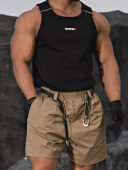 款 号85男士 宽松抽绳五金热裤 OUTOF 户外休闲百搭机能松紧腰短裤