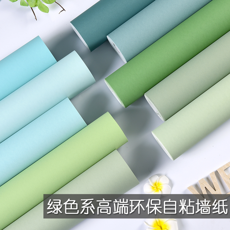 灰绿色墙纸浅薄牛油果复古