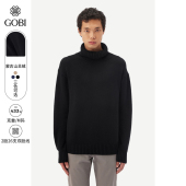 MK224 纯羊绒高领针织衫 GOBI戈壁秋冬宽松落肩百搭时尚 保暖男士
