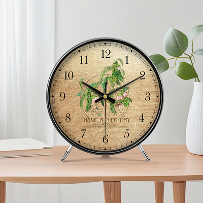 大气钟表座钟摆放式摆件台钟高级感桌面历史艺术现代复古时尚时钟