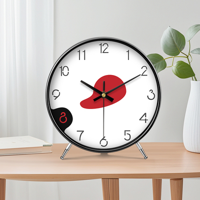 摆放式钟表摆件现代创意时钟简约大气个性高级感台式桌面时尚座钟