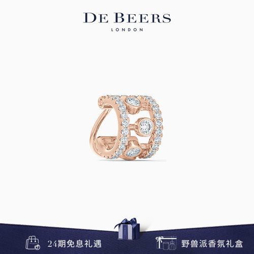 DeBeers戴比尔斯玫瑰金耳骨钻石