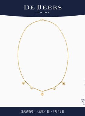 [新年礼物]De Beers 戴比尔斯 Talisman 18K黄金钻石项链