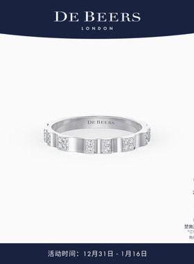De Beers 戴比尔斯 RVL 白金密镶钻石戒指