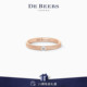 窄版 Azulea 戴比尔斯 18K玫瑰金戒指 Beers