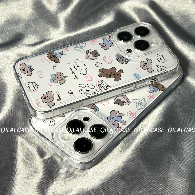适用于一加系列手机壳小狗透明