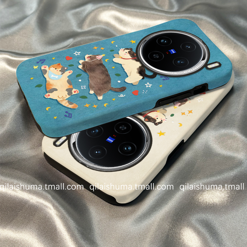 适用于vivo系列手机壳猫咪菲林