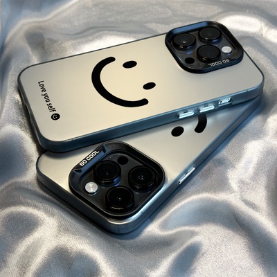 适用于oppo系列手机壳笑脸撞色