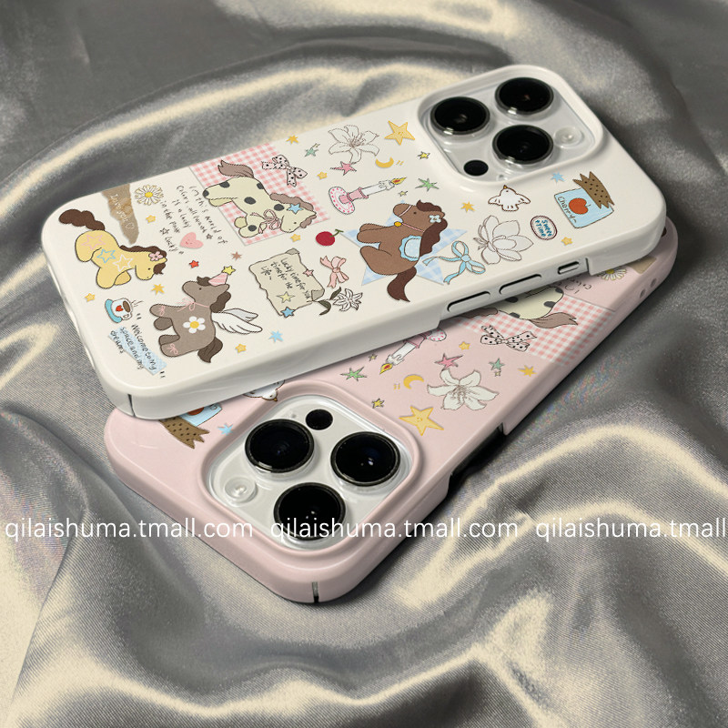 柒莱菲林壳适用于苹果17/16promax手机壳新款iPhone15少女14可爱粉色碎花小马13防摔12硬11保护套xs硅胶xr软,3C数码配件,手机保护套/壳,淘宝优惠券,粉丝福利购,淘宝优惠卷