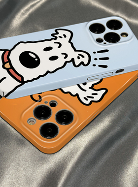 菲林壳适用于opporeno15/14/13/12/11pro+手机壳9新款13趣味8可爱探头小狗6女硬防摔findx8x7x6硅胶软保护套