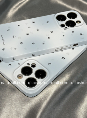 柒莱菲林壳适用于华为pura80/70pro手机壳新款mate60/50男女40冬日蓝色晕染猫爪30硬nova14/13防摔12软11套10