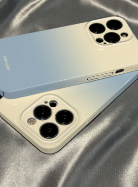 柒莱菲林壳适用于vivox300/x200pro手机壳x100新款90x80简约蓝色晕染渐变70x60硬s50s30男18套女17防摔19硅胶