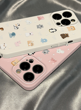 菲林壳适用于小米17/15/14pro手机壳13新款12/11可爱蝴蝶结小动物红米note13pro女10硅胶k80k70k60硬50防摔套